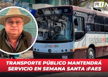 Transporte público mantendrá servicio en Semana Santa: FAES