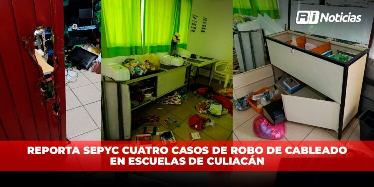 Reporta SEPyC cuatro casos de robo de cableado en escuelas de Culiacán