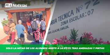 Solo la mitad de los alumnos asiste a la ETI 72 tras amenazas y pintas