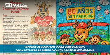Venados de Mazatlán lanza convocatoria para concurso de dibujo infantil por su 80 aniversario