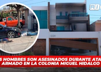 Tres hombres son asesinados durante ataque armado en la colonia Miguel Hidalgo