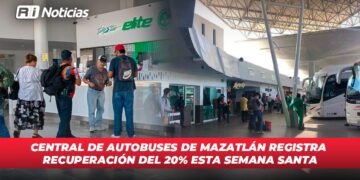 Central de Autobuses de Mazatlán registra recuperación del 20% previo a Semana Santa
