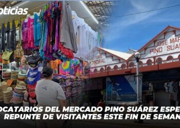 Locatarios del mercado Pino Suárez esperan repunte de visitantes este fin de semana