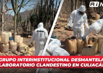 Grupo Interinstitucional desmantela laboratorio clandestino en Culiacán