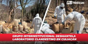 Grupo Interinstitucional desmantela laboratorio clandestino en Culiacán