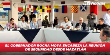 El Gobernador Rocha Moya encabeza la reunión de seguridad desde Mazatlán