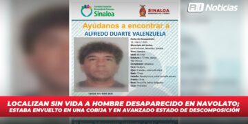 Localizan sin vida a hombre desaparecido en Navolato; estaba envuelto en una cobija y en avanzado estado de descomposición