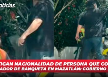 Investigan nacionalidad de persona que corrió a trabajador de banqueta en Mazatlán: Gobierno Estatal