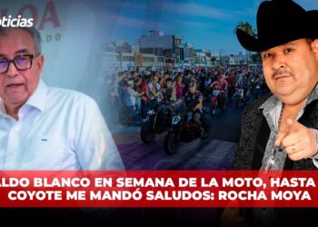 Saldo Blanco en Semana de la Moto. Hasta el Coyote me mandó saludos: Rocha Moya