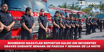 Bomberos Mazatlán reportan saldo sin incidentes graves durante Semana de Pascua y Semana de la Moto