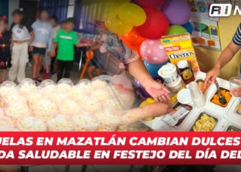 Escuelas en Mazatlán cambian dulces por comida saludable en festejo del Día del Niño
