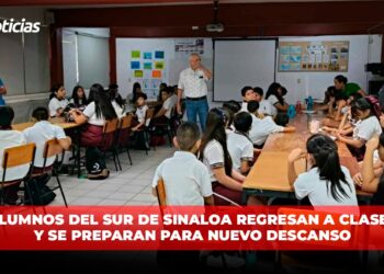 Alumnos del sur de Sinaloa regresan a clases y se preparan para nuevo descanso