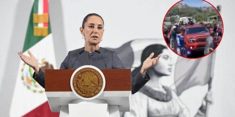 Desfile del CJNG en Michoacán está bajo investigación, anuncia Claudia Sheinbaum