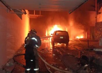 Se incendia salón de fiestas al sur de Mazatlán