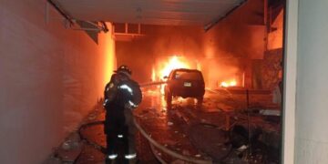 Se incendia salón de fiestas al sur de Mazatlán