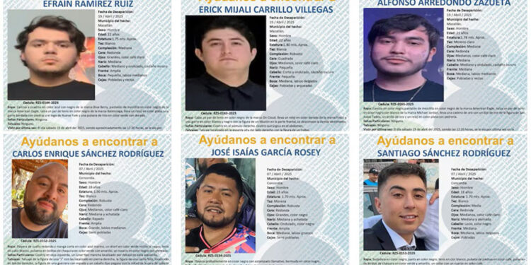 Suman 6 turistas desaparecidos en Mazatlán; tres habrían sido secuestrados