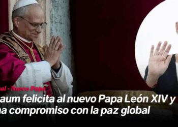 Sheinbaum felicita al papa León XIV y reafirma compromiso con la paz mundial