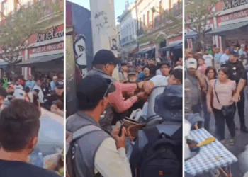 Vendedor ambulante en Guadalajara prefiere tirar sus tamales antes que entregarlos a policías; video se vuelve viral