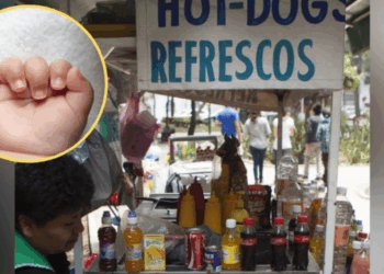 Madre dejó encargado a su bebé en puesto de hot dogs y no regresó, afuera de hospital en Nuevo León