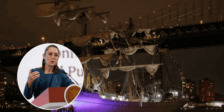 Marina ya tiene sus hipótesis sobre choque del buque Cuauhtémoc: Sheinbaum
