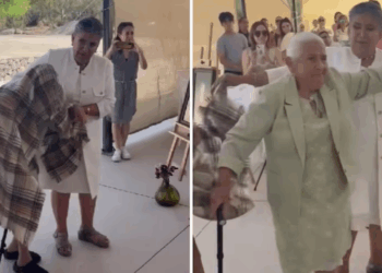 Abuelita cumple 96 años y se roba el show bailando al estilo de Gloria Trevi: “Brilló como toda una diva empoderada”