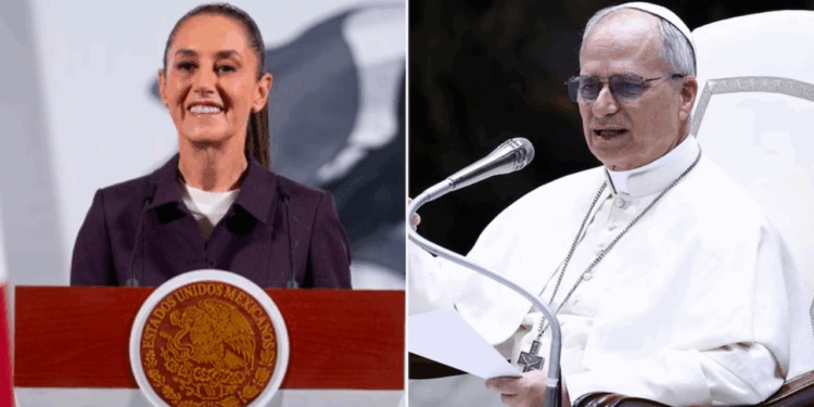 Sheinbaum enviará carta de invitación al Vaticano para la visita del papa León XIV