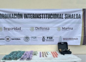 Secretaría de Marina detiene a un civil en posesión de droga, armas y efectivo en El Rosario