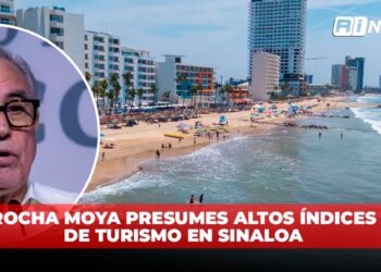 Rocha Moya presumes altos índices de turismo en Sinaloa