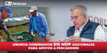 Anuncia Gobernador 15 mdp adicionales para apoyos para pescadores