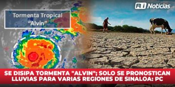 Se disipa tormenta “Alvin”; solo se pronostican lluvias para varias regiones de Sinaloa: PC