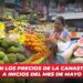 Estos son los precios de la canasta básica a inicios del mes de mayo