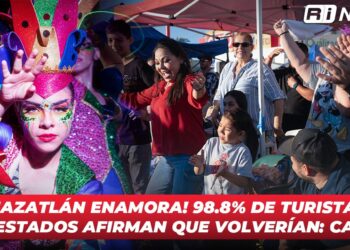¡Mazatlán Enamora! 98.8% de turistas encuestados afirman que volverían: CANACO