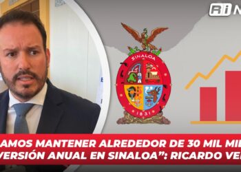 “Esperamos mantener alrededor de 30 mil millones de inversión anual en Sinaloa”: Ricardo Velarde