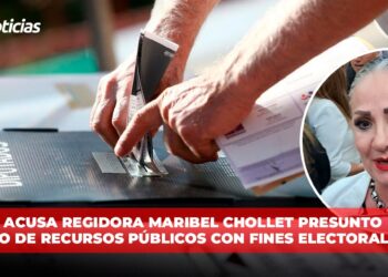 Acusa regidora Maribel Chollet presunto uso de recursos públicos con fines electorales