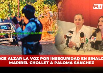 Urge alzar la voz por inseguridad en Sinaloa: Maribel Chollet a Paloma Sánchez