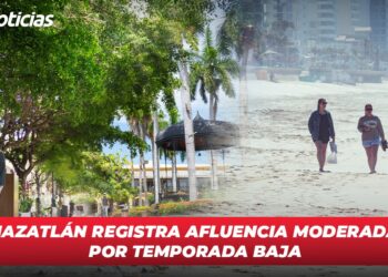 Mazatlán registra afluencia moderada por temporada baja