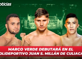 Marco Verde debutará en el Polideportivo Juan S. Millán de Culiacán