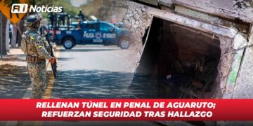 Rellenan túnel en penal de Aguaruto; refuerzan seguridad tras hallazgo
