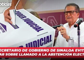Secretario de Gobierno de Sinaloa evita opinar sobre llamado a la abstención electoral
