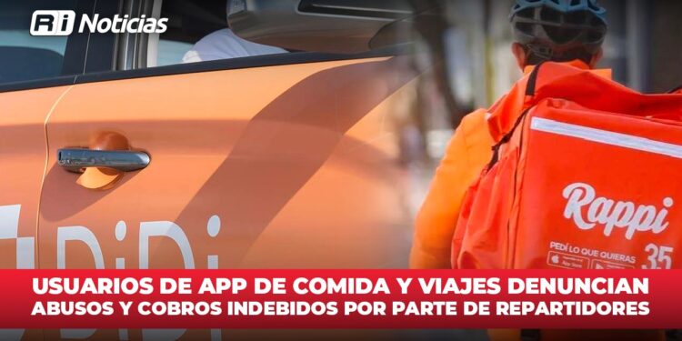 Usuarios de APP de comida y viajes denuncian abusos y cobros indebidos por parte de repartidores
