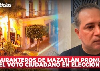 Restauranteros de Mazatlán promueven el voto ciudadano en elección
