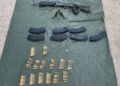 Tras agresión en Elota, Ejército Mexicano y Guardia Nacional aseguran un arma, cargadores y cartuchos