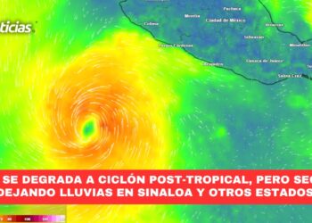 Alvin se degrada a ciclón post-tropical, pero seguirá dejando lluvias en Sinaloa y otros estados