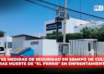 Fuertes medidas de seguridad en SEMEFO de Culiacán tras muerte de “El Perris” en enfrentamiento