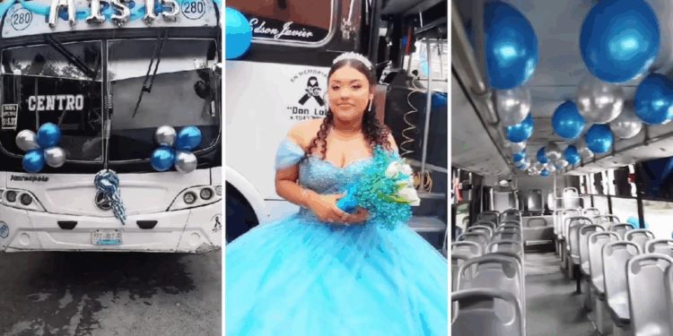 Quinceañera llega en camión urbano a su fiesta en Nuevo León y se vuelve viral