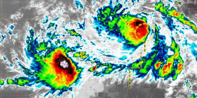 Efecto Fujiwhara: ¿Tormenta Tropical Bárbara absorberá a Cosme creando a un gran huracán?