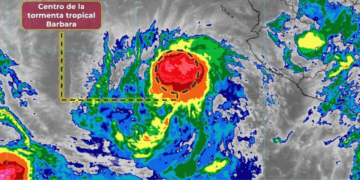 Tormenta “Barbara” propiciará intervalos de chubascos y fuertes rachas de viento en Nayarit, Jalisco y Colima