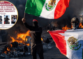 El FBI ofrece recompensa por motociclista con bandera mexicana y Trump presiona: “¡Envíen a la tropa!”