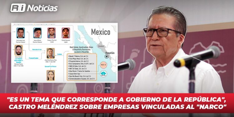 “Es un tema que corresponde al gobierno de la República “, Castro Meléndrez sobre empresas vinculadas al “narco”