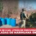 Incautan más de 8 mil litros de precursores químicos y 1.6 toneladas de marihuana en Culiacán